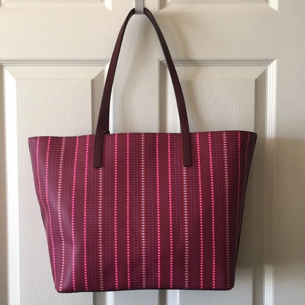 Kate Spade Kelsey Heart Print Tote NWT - Picture 2 of 16